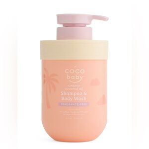 Creamy Coconut Oil Shampoo & Body Wash - Fragrance Free - Tear Free NEW